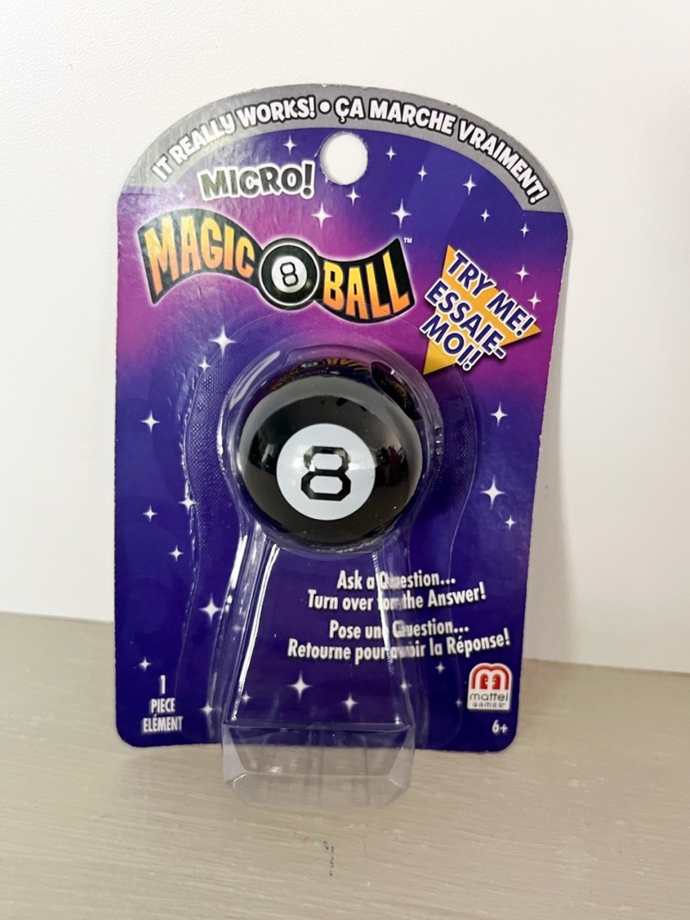 NIB Mattel Micro Magic 8 Ball Mini Fortune Teller Toy New Sealed 2026